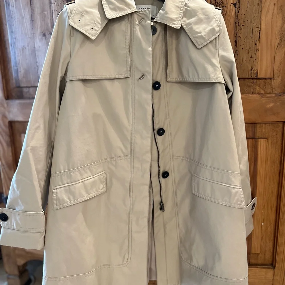 Brand new never used Zara Basic Trench Coat - Picture 5 of 10